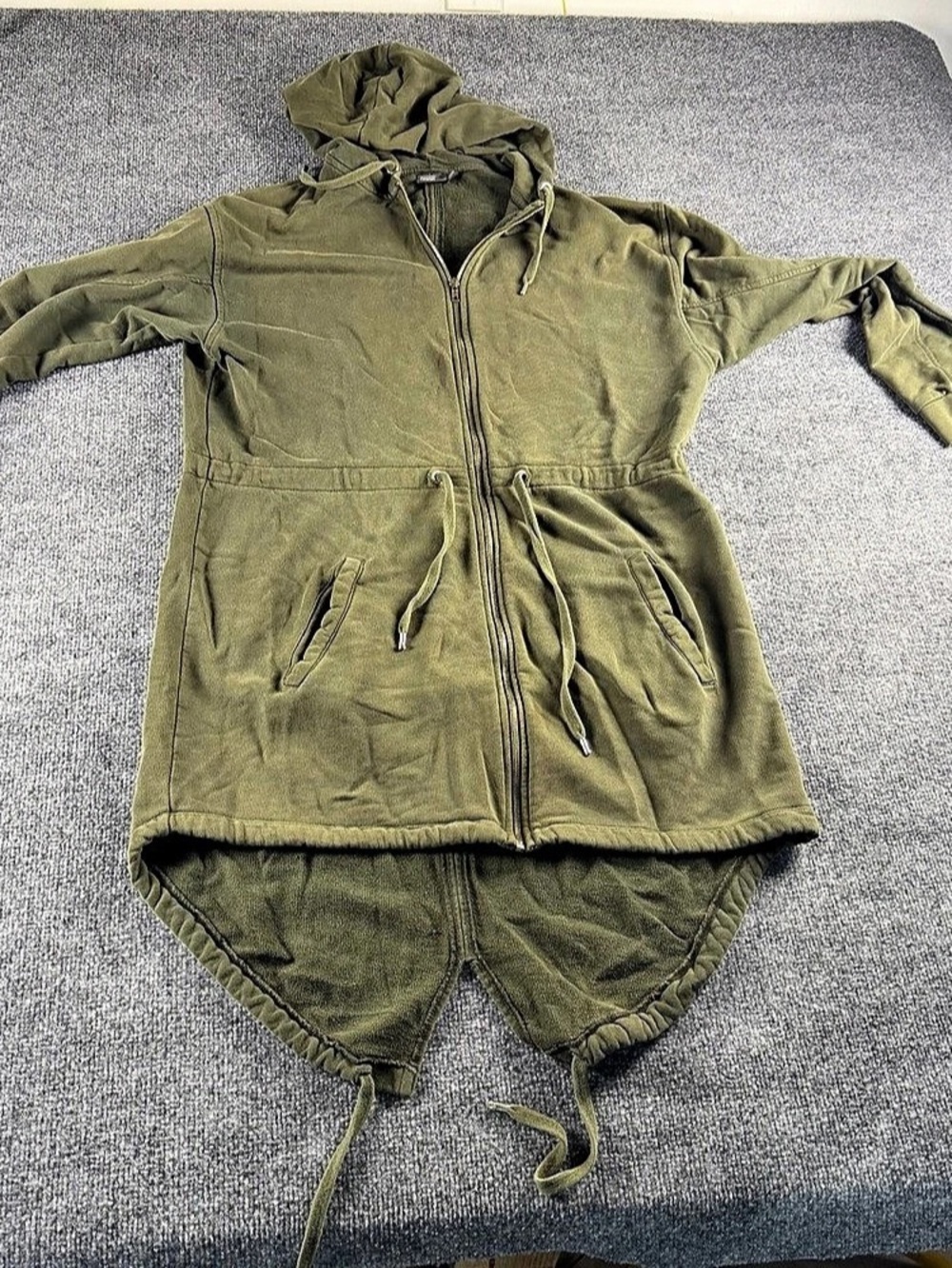 ASOS Hooded Utility Jacket in Green Size Small